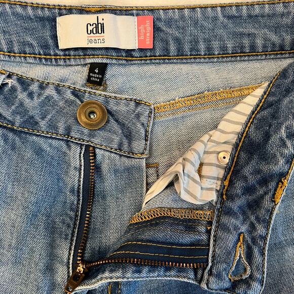 Cabi High Straight #5309 Jean Sz 4 - Picture 5 of 12